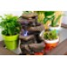 Water Fountain Battery Operated 11 inch 3 Tier Rock Tabletop Desktop Cordless 603882843057  253757956871